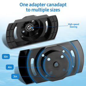 ZXBAZBB cartridge compatibility for 3, 4, and 6 inch filters, flexible use.