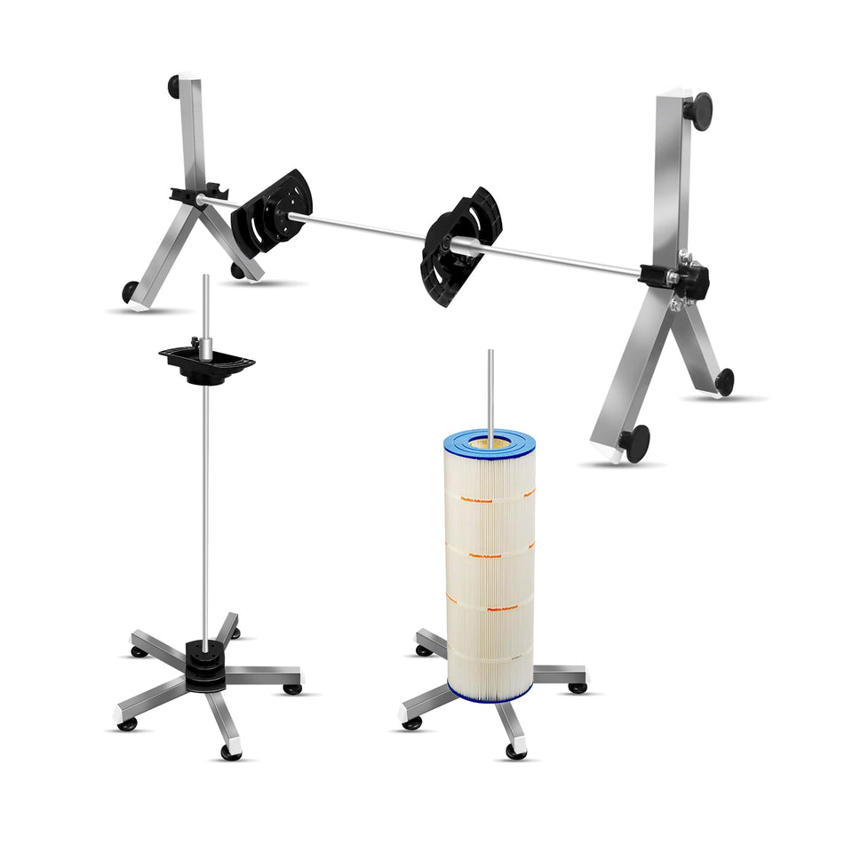 ZXBAZBB pool filter cleaning system assembly shown for quick, tool-free setup.