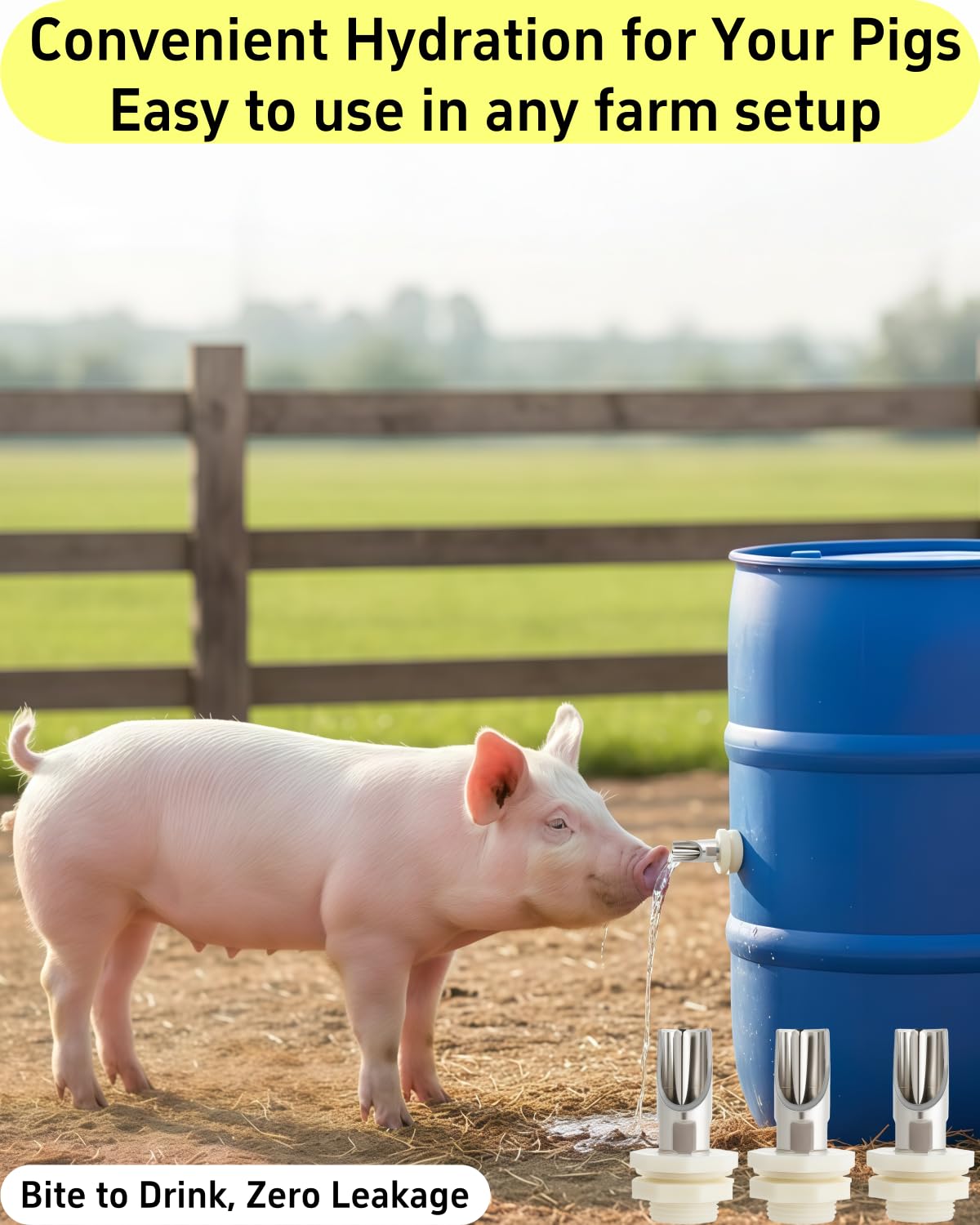 ZXFNNCY stainless steel waterer highlights durable, rust-resistant construction for daily farm use.