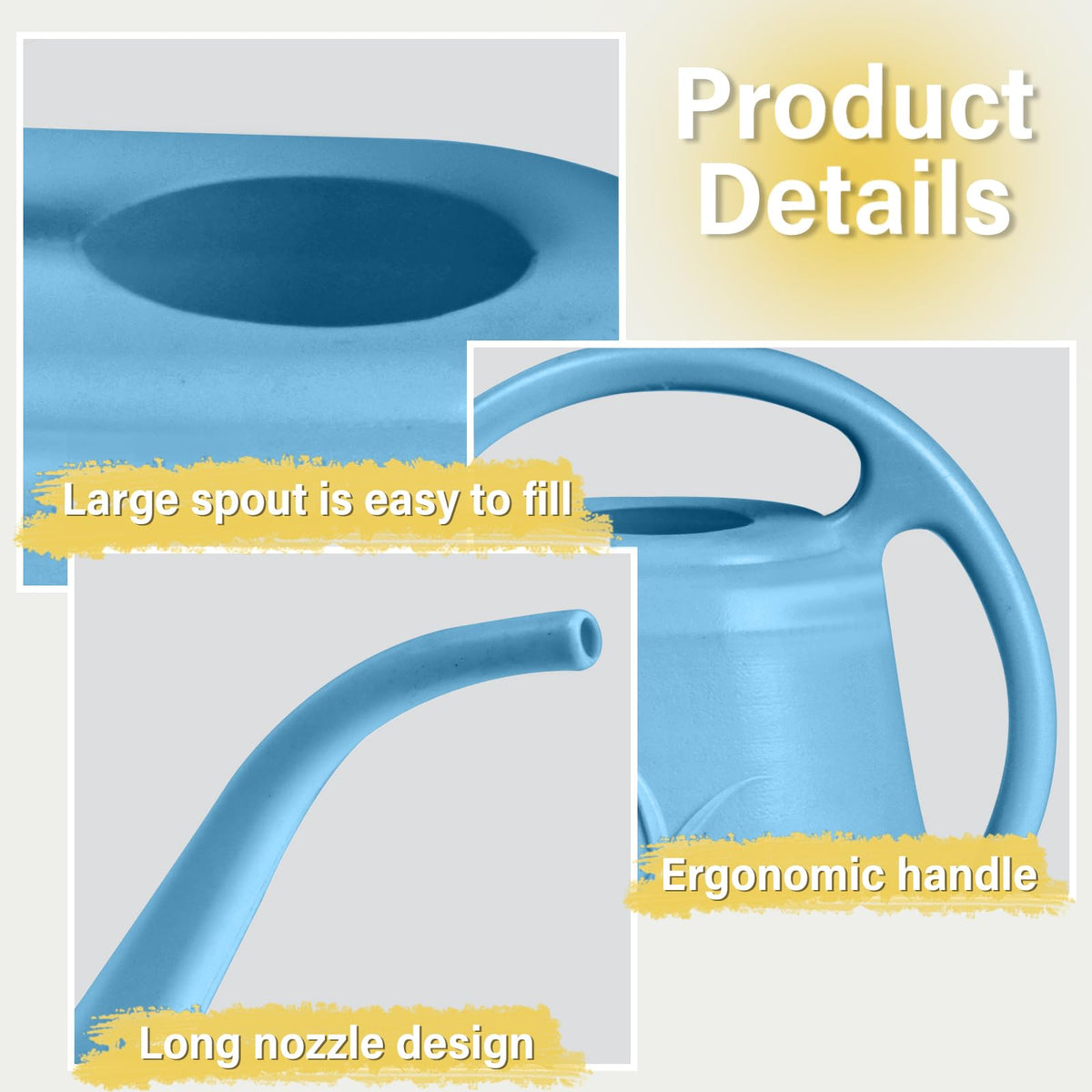 ZXJ Skye Blue ergonomic handle for comfortable use