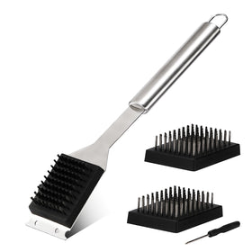 Zxmissu grill brush in action for fast cleaning of grime