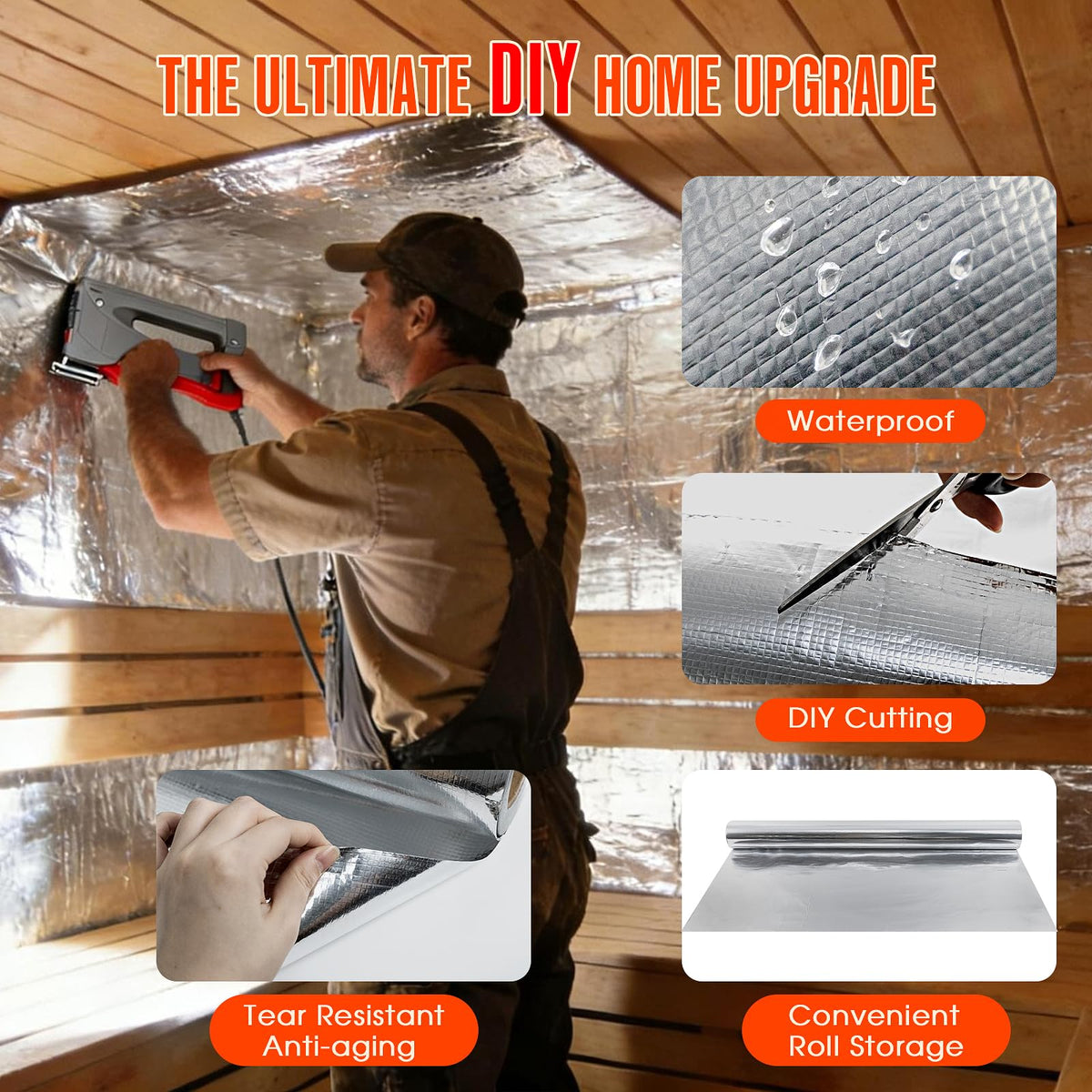 ZXQDRE durable vapor barrier foil provides long-lasting moisture protection for walls.