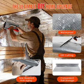 ZXQDRE durable vapor barrier foil provides long-lasting moisture protection for walls.