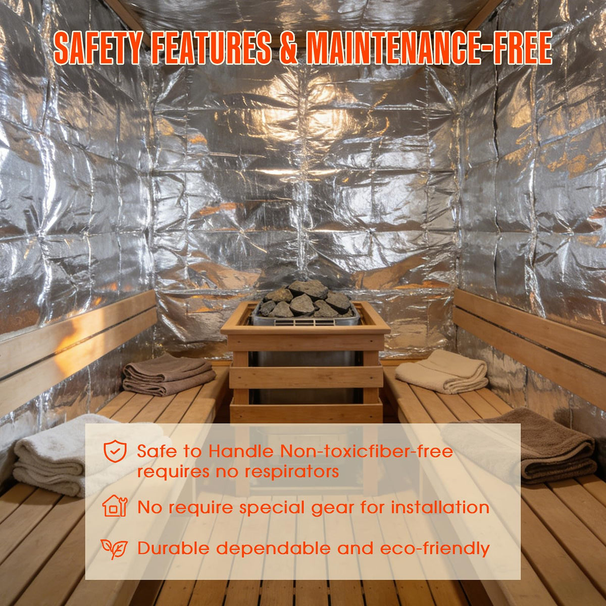 ZXQDRE non-toxic insulation barrier is safe for enclosed spaces and indoor use.