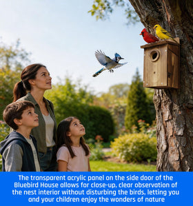 Zxweqr viewing perch provides easy garden observation of feathered visitors