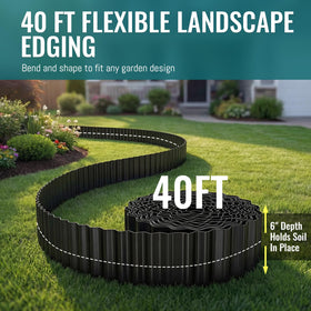 ZXZYHFTY black landscape border adds clean lines to paths, borders, and beds.