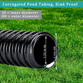 ZY-hosetube pond hose corrugated flexible design for tight bends