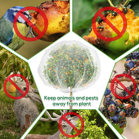 ZYP reusable lightweight nylon netting resists tearing and stores flat.
