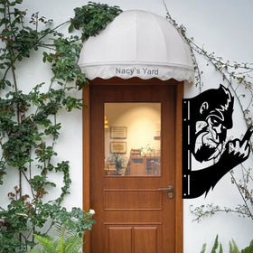 ZYFLSIYU Rustic garden sign Bigfoot adds whimsy to farm or patio