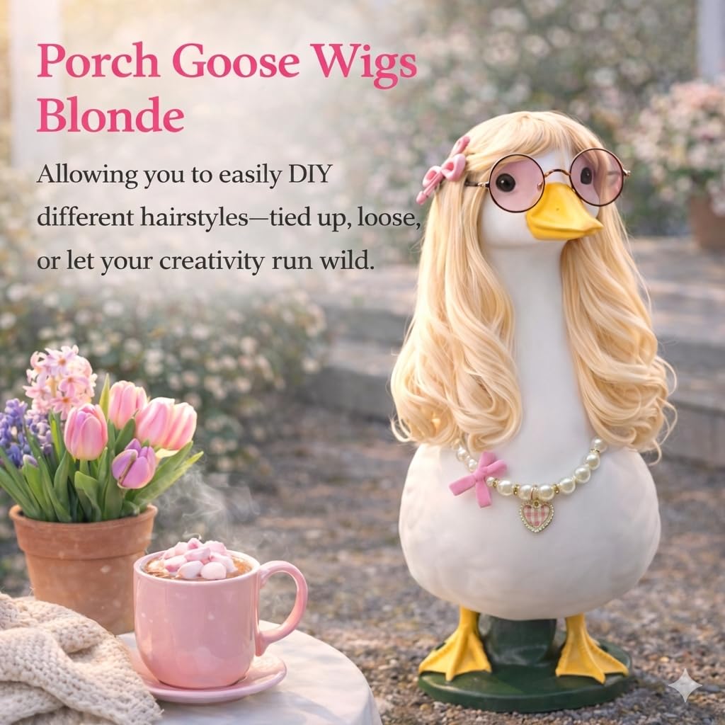 ZYIDBNG pink-gingham-clip adds playful detail to the wig.