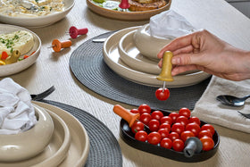 Zyliss wheat straw handles provide eco-friendly, cool-touch grip