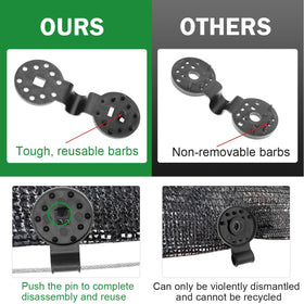 ZYLJHZ clip with rope hole design aids threading nets securely