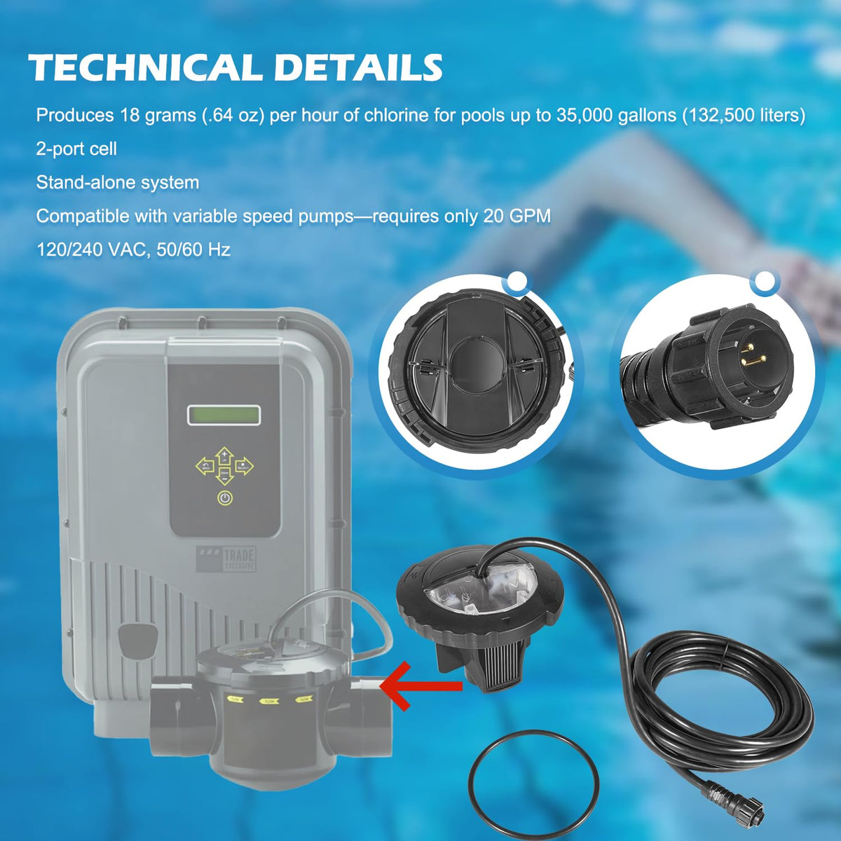 Zymurgoes high-quality construction withstands pool and spa environments.