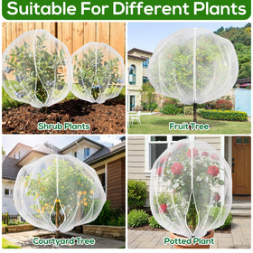 ZYP drawstring design makes it easy to seal around plant bases after installation.