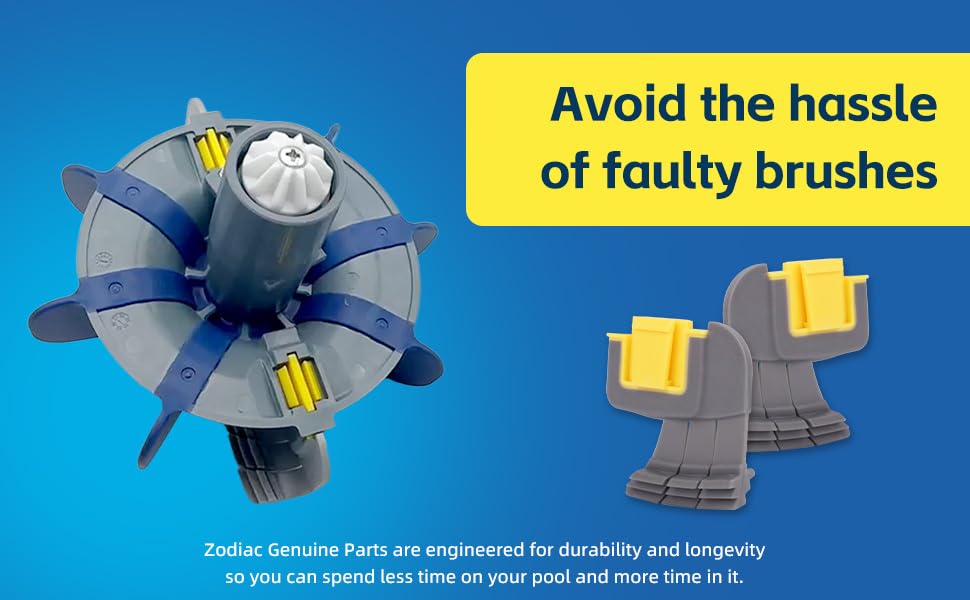 ZYROA four-pack set for pool cleaners ensures you have replacements on hand.