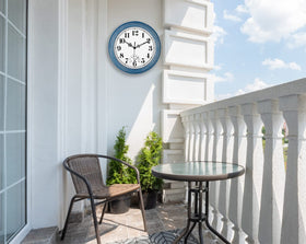 Zyzamay bathroom clock, waterproof and silent for restful spaces.