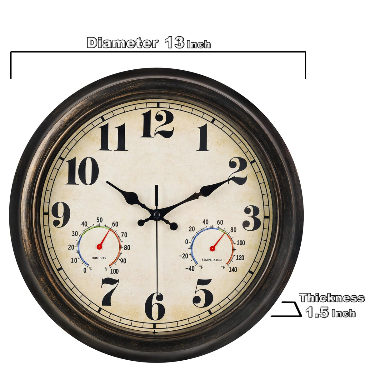 zyzamay poolside or balcony clock withstands humidity while staying readable