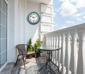 zyzamay pool deck clock blends retro style with outdoor practicality.