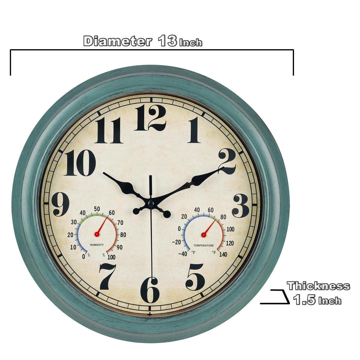 zyzamay poolside garden clock by the water with clear digits