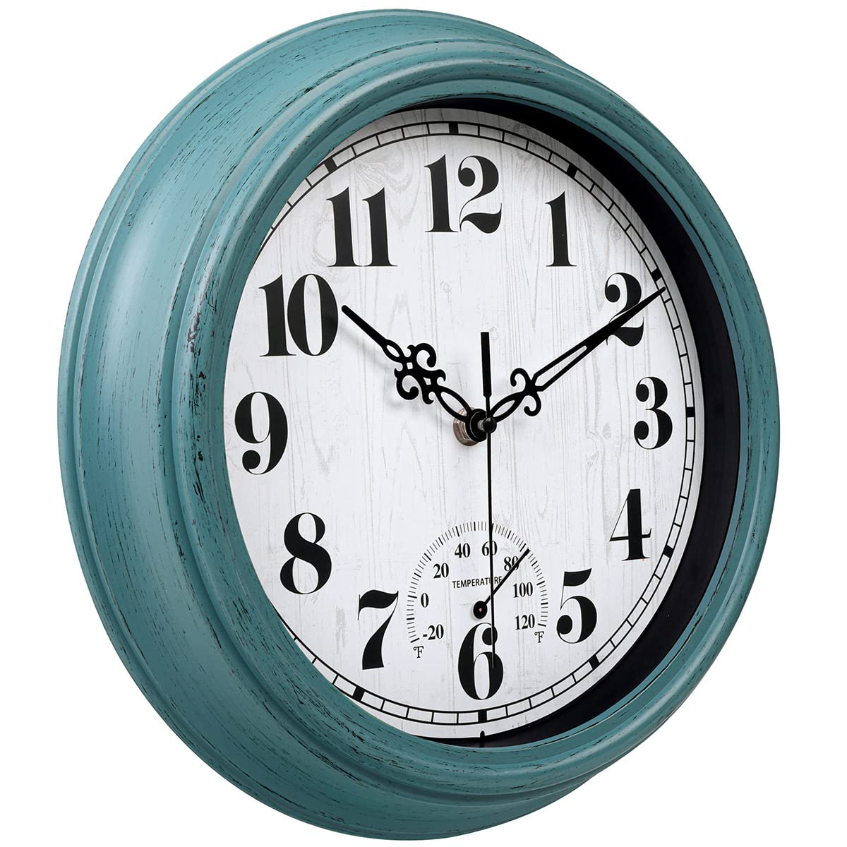 zyzamay silent quartz wall clock for peaceful indoor and outdoor use.