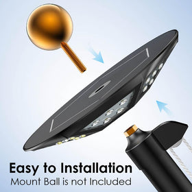 ZZE black finish complements outdoor décor and resists weather