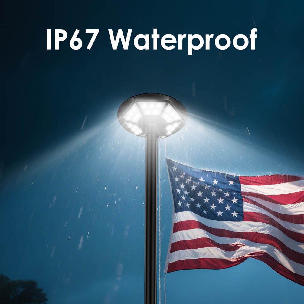 ZZE easy top-mount installation on flagpole