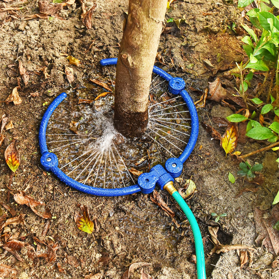 ZZM 360° Tree Water System ring around a sapling delivering targeted root-zone irrigation
