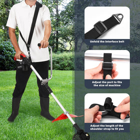 ZZM adjustable strap from 31 to 43 inches with quick-release buckle