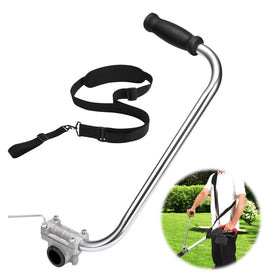 ZZM ergonomic trimmer grip installed on weed eater for comfortable edging