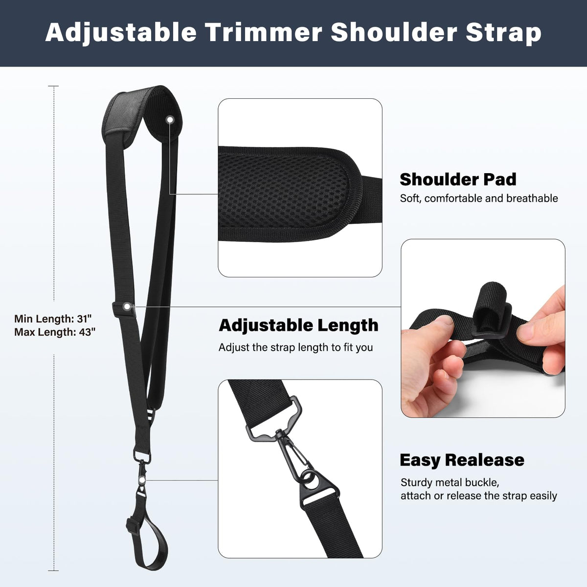 ZZM lightweight aluminum grip minimizes added weight during edging