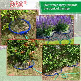 Setup with Y-splitter and hose connections for quick use of the ZZM ring
