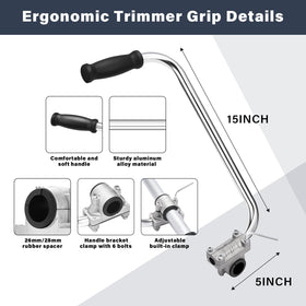 ZZM adjustable shoulder harness supports long trimming sessions