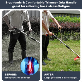 ZZM versatile trimmer handle fits most shafts and jobs