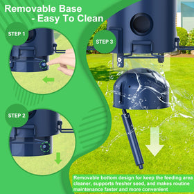 ZZOOEE removable base simplifies cleaning and maintenance.