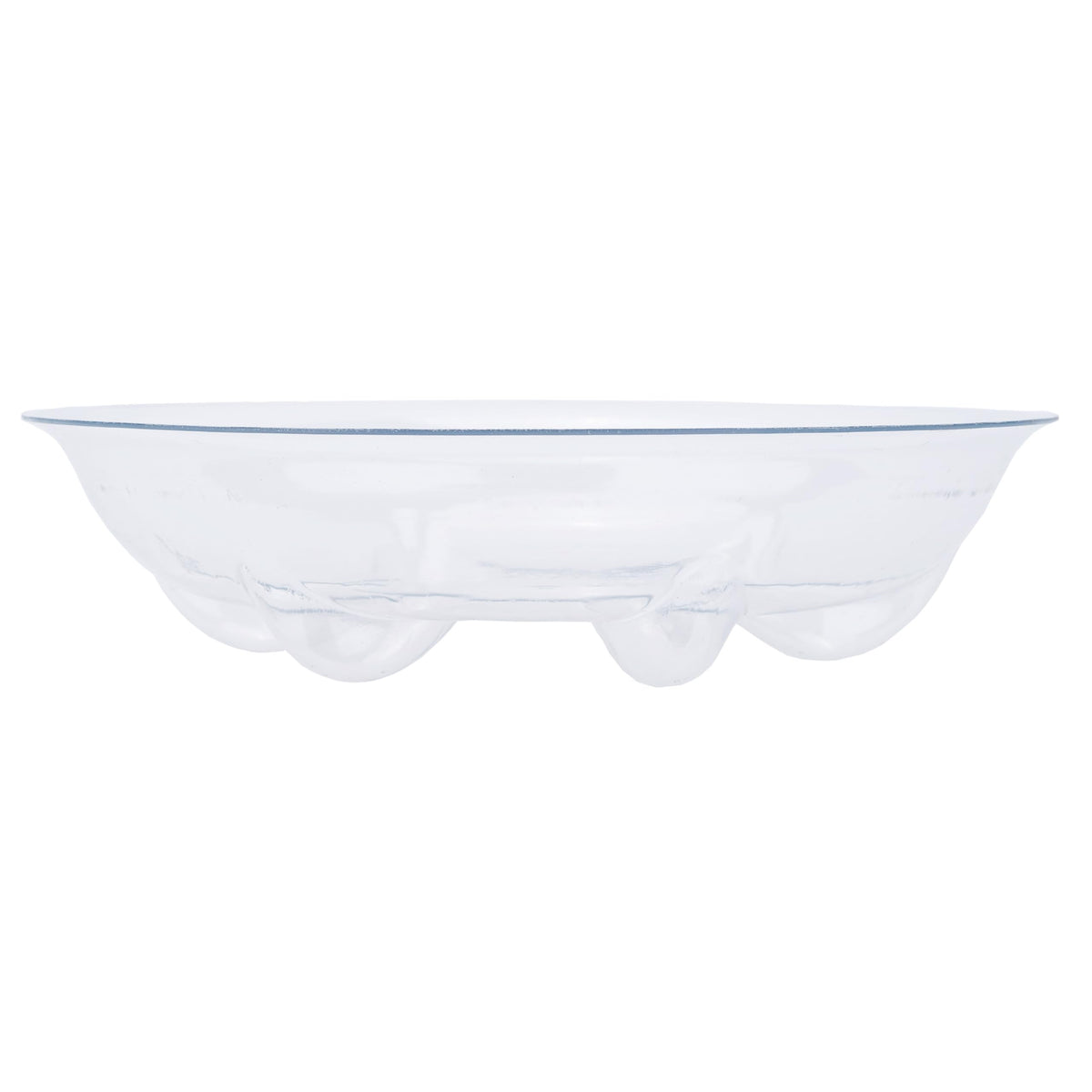 ZZPYXIA 6-inch clear tray blends with decor while protecting floors