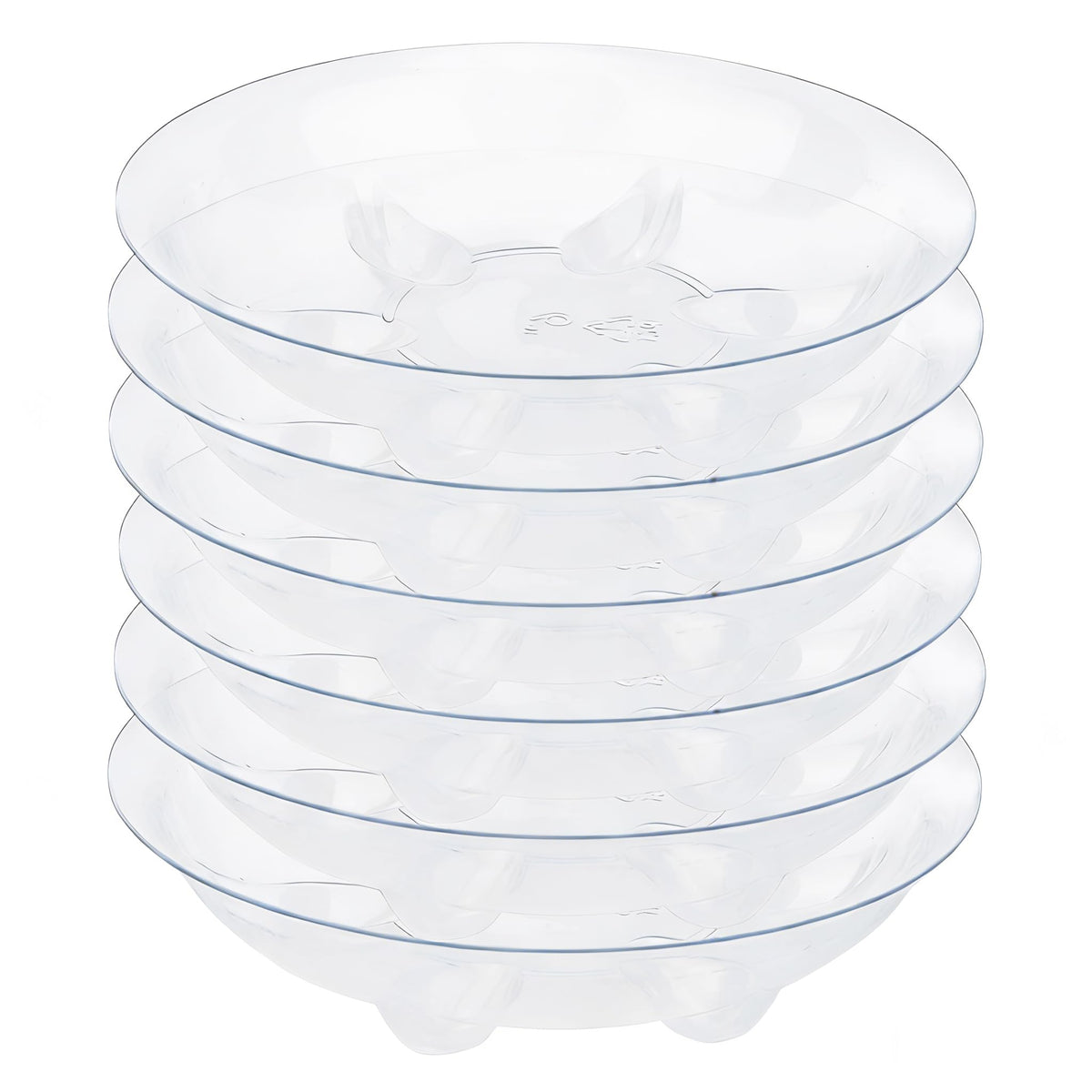 ZZPYXIA 6-inch clear plant saucer with reinforced edge protects surfaces