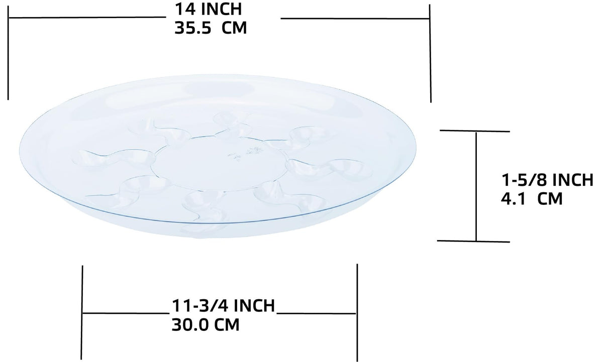 ZZPYXIA heavy-duty 14-inch trays provide sturdy support for large pots.