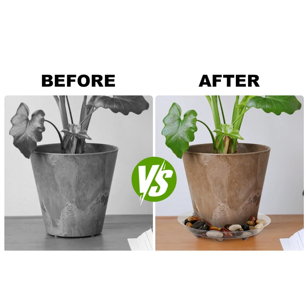 ZZPYXIA plant saucer is durable and reusable for daily use.