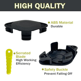 Zzunkn polycarbonate blades provide efficient cutting with less resistance.