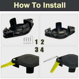 Zzunkn wrench and screws support simple, tool-free installation.