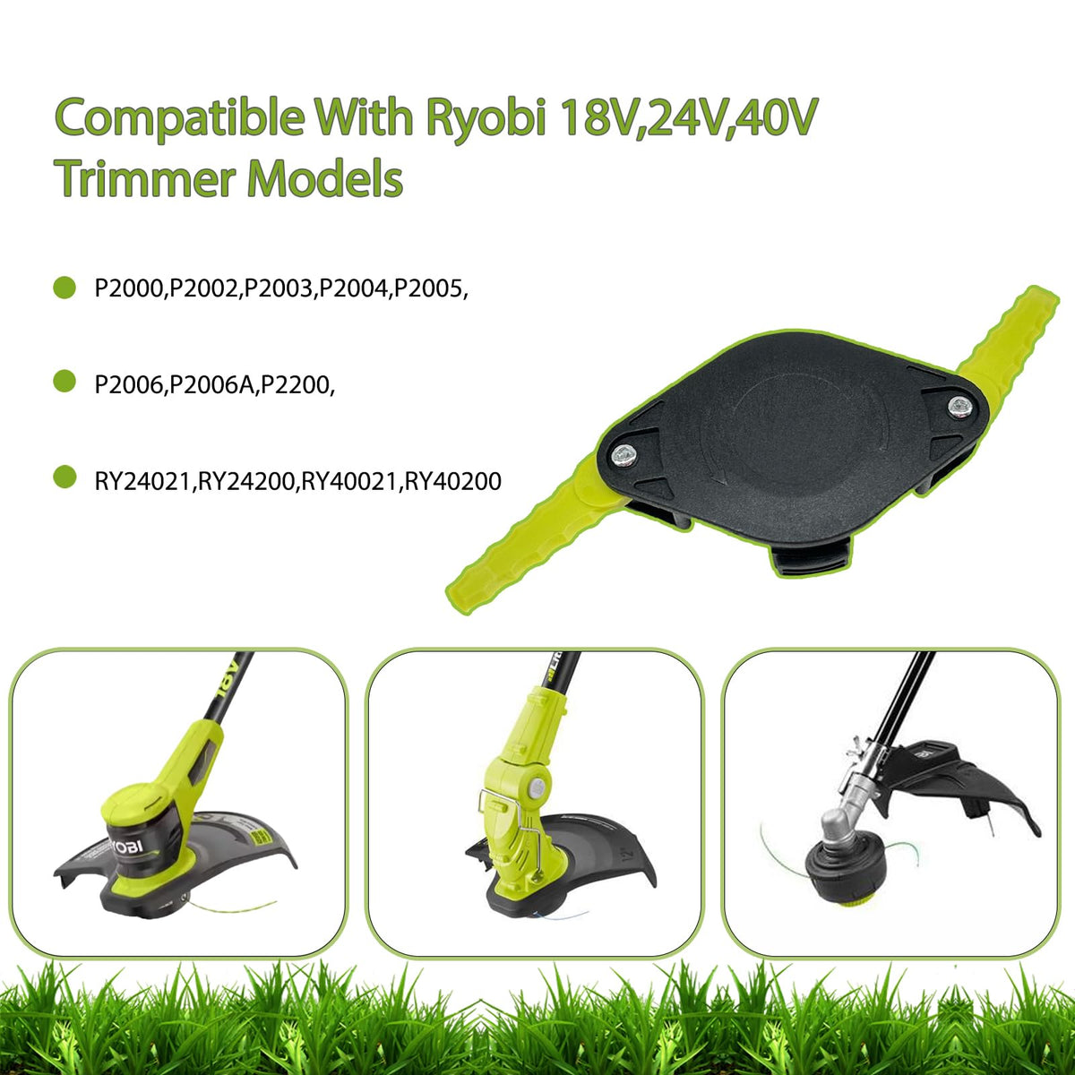 Zzunkn trimmer head in use demonstrates fast blade loading.