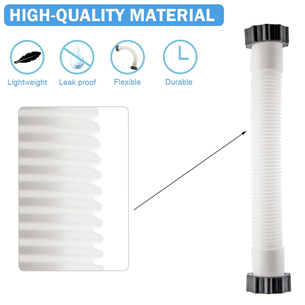 Zzyyldu 11535 hose end nuts enabling easy, tool-free installation